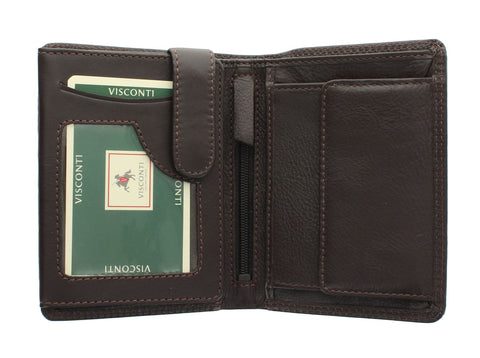 Visconti Heritage Collection BRIXTON Bi-Fold Leather Wallet RFID blocking HT11