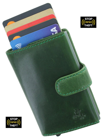 Visconti Leather Fireblade Ejector Card Wallet RFID Blocking VSL59