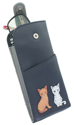 Mala Leather Best Friends Collection Leather Glasses Case 5169_65