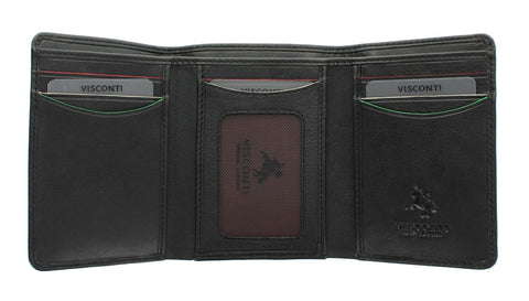 Visconti Augusta Collection PINEHURST Leather Tri Fold  Wallet AG16 RFID blocking