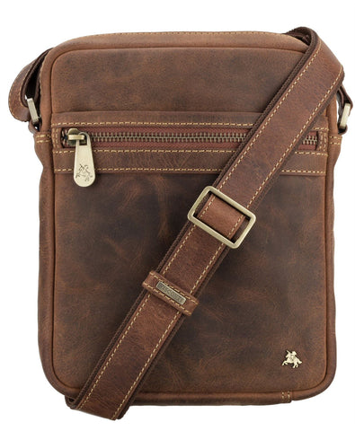 Visconti Toscana Collection Colt Leather Messenger Bag TC66