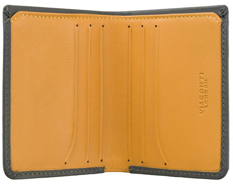 Visconti Slim Collection Clipper Leather Wallet RFID Blocking VSL41