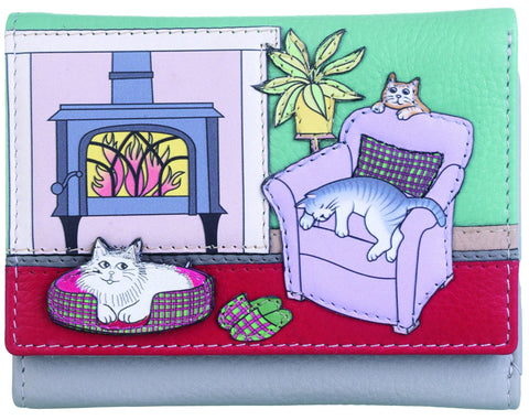 Mala Leather Hamish's House Collection Small Leather Purse RFID Blocking 3647_16