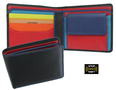 Visconti Spectrum Collection Gulzar Leather Wallet with RFID and Tap and Go SP61
