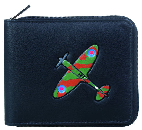 Mala Leather Spitfire Collection Zip Around Leather Wallet RFID Blocking 1043_8