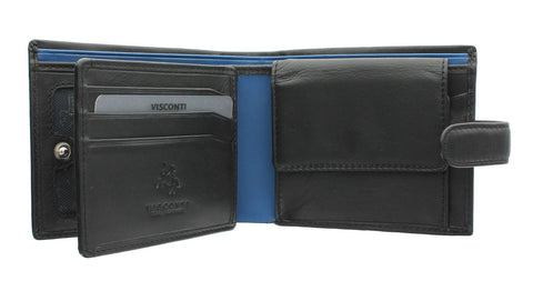 Visconti Parma Collection LEONARDO Two Tone Gents Leather Bi-Fold Wallet PM102