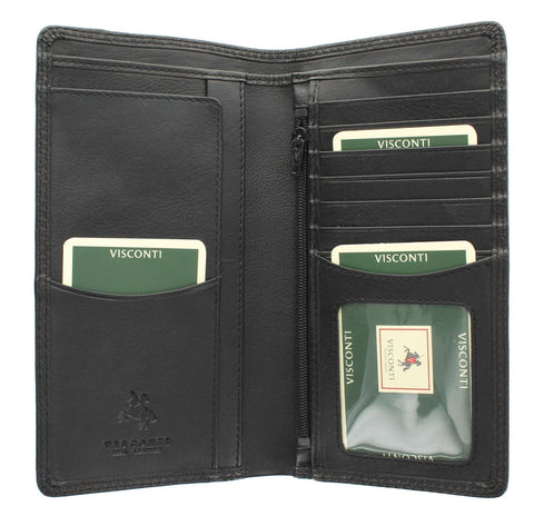 Visconti Heritage Collection BIG BEN Gents Leather Jacket Wallet RFID blocking HT12