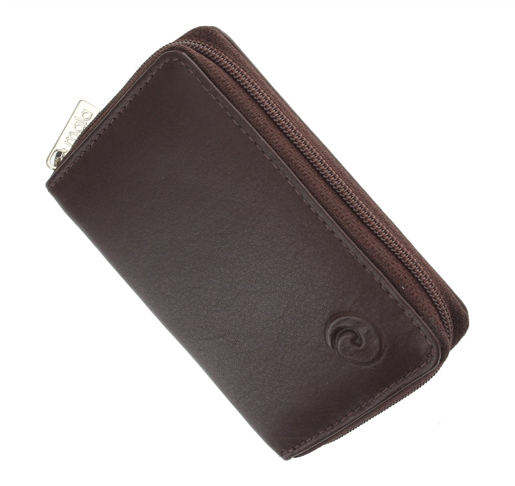 Mala Leather Collection ORIGIN Porte-carte de Crédit Concertina en Cuir  avec Protection RFID 552_5 Noir