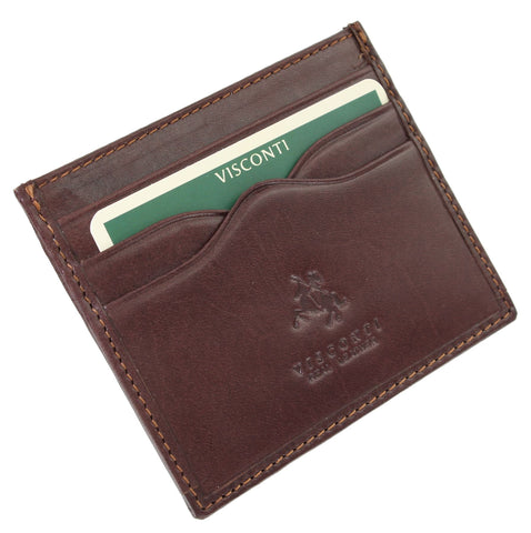 Visconti Monza Collection Slim Leather POMPEII Credit Card Holder MZ1