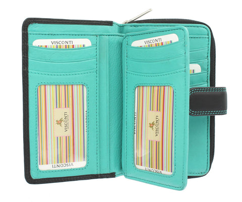 Visconti Ladies Soft Leather Colorado Collection Purse RFID blocking CD22