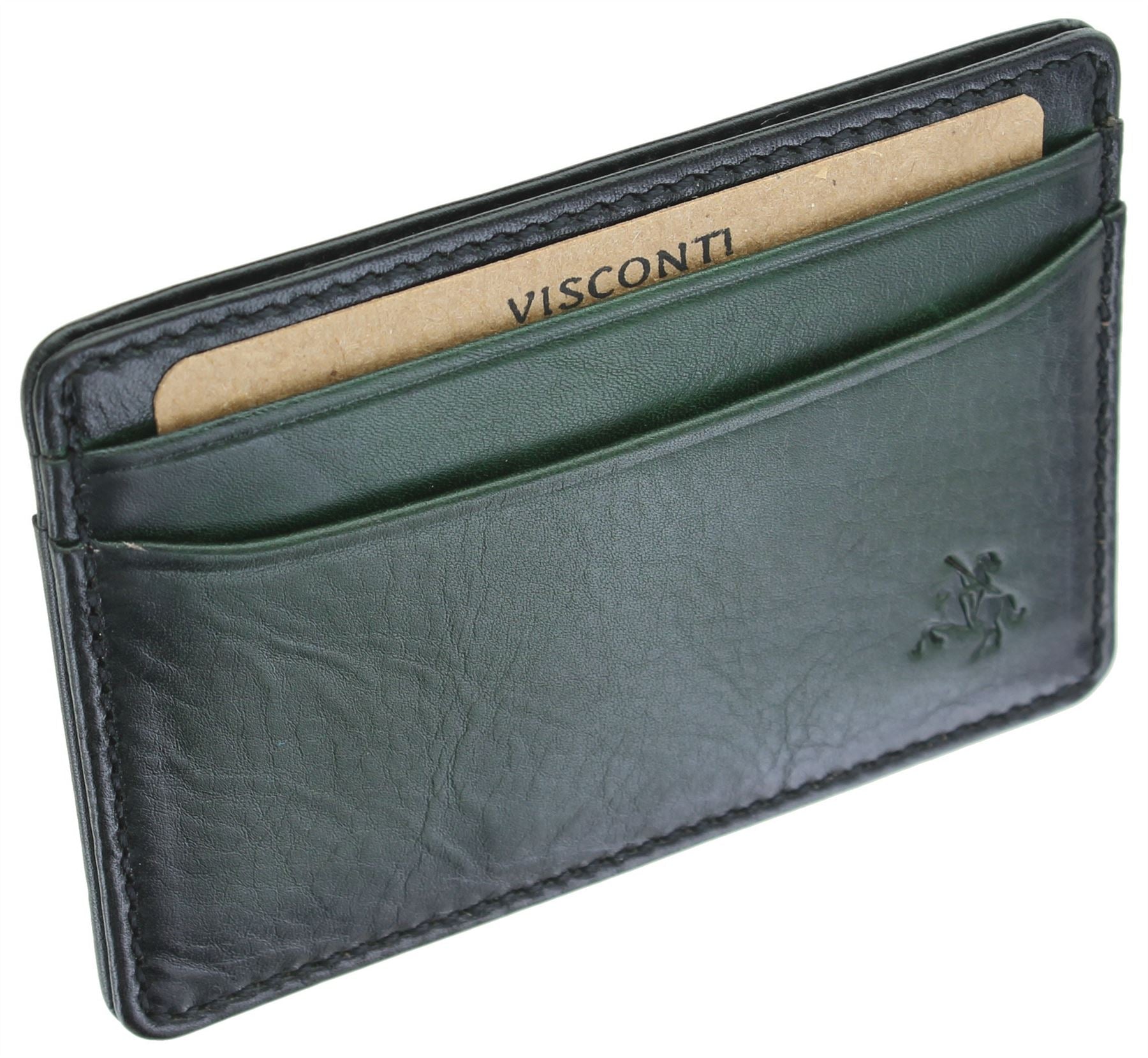 VISCONTI Atelier Collection Evan Leather Credit Card Holder, RFID Blocking, AT54, One Size, RFID Wallet VISCONTI Atelier Collection Evan Leather Credit Card Holder, RFID Blocking, AT54, One Size, RFID Wallet