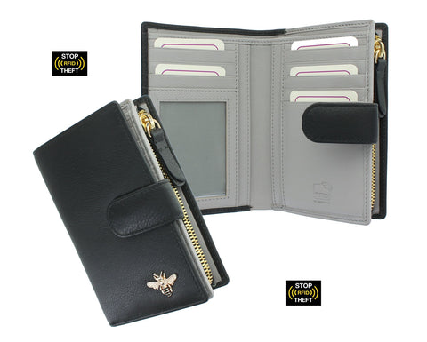 Mala Mason Collection Leather Purse with RFID Protection 3471_27