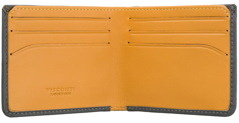 Visconti Slim Collection Saw Leather Wallet RFID Blocking VSL42