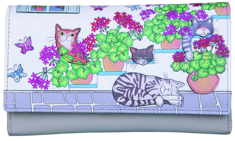 Mala Leather Santorini Collection Ladies Leather Purse RFID Blocking 3631_98