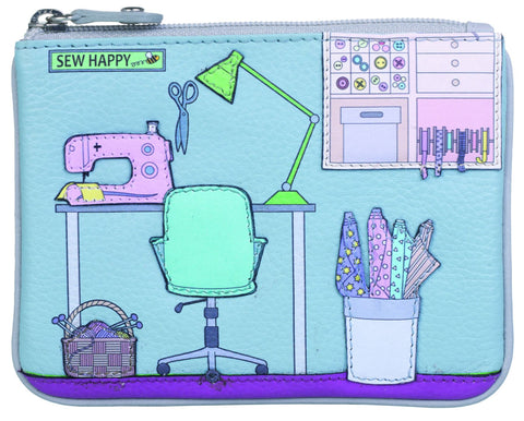 Mala Leather Sewing Room Collection Leather Coin Purse RFID Blocking 4298_22