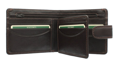 Visconti Heritage Collection SLOAN Gents Leather Wallet With Tab Closure RFID blocking HT9