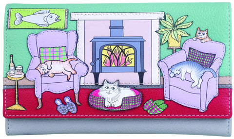 Mala Leather Hamish's House Collection Leather Purse RFID Blocking 3646_16