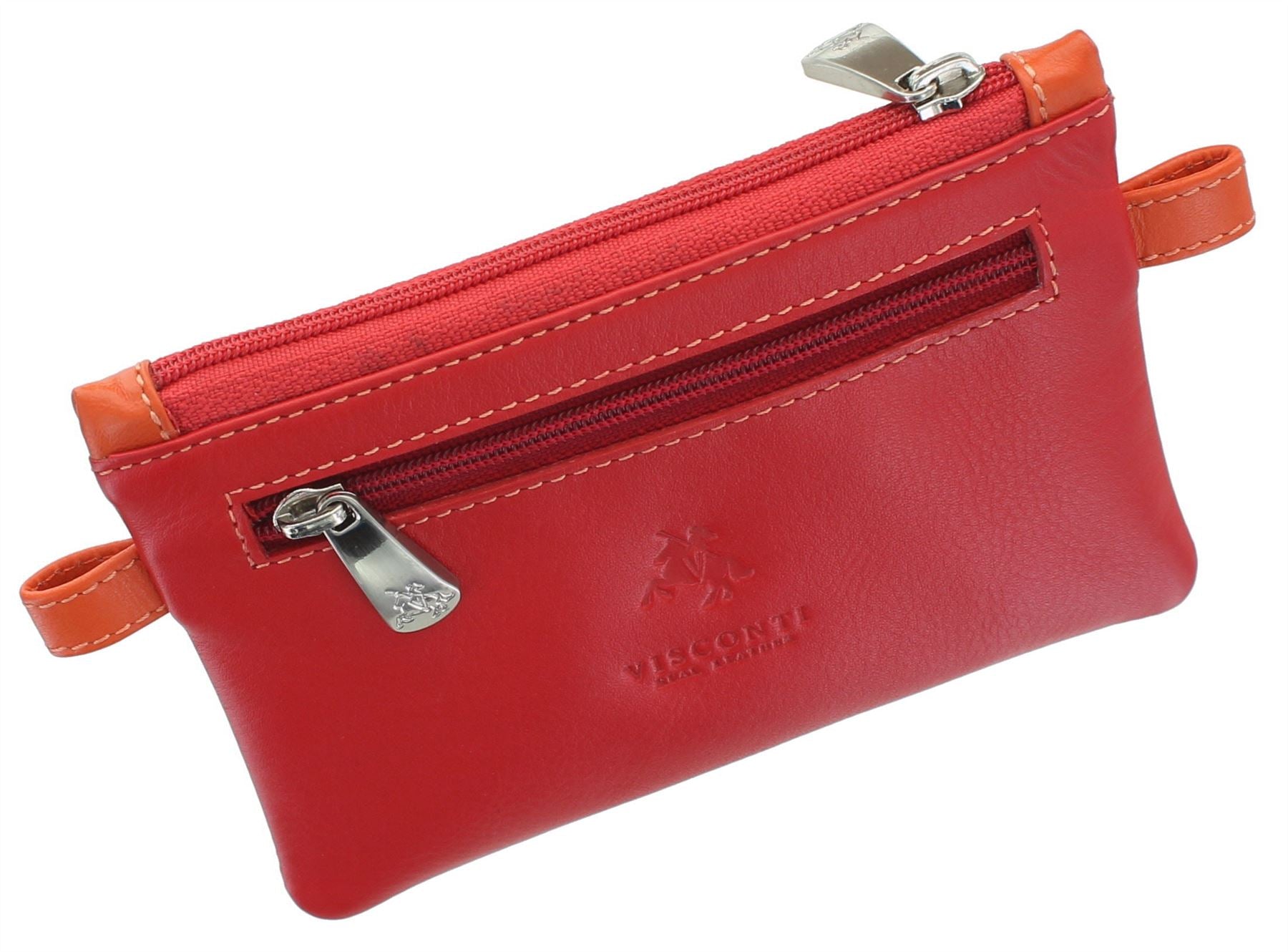 Visconti Red RFID Protection Soft Leather Purse SP30 : Amazon.co.uk: Fashion