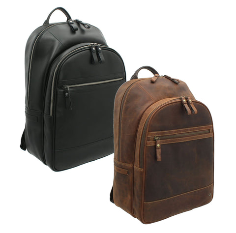 Visconti Toscana Collection Leather Laptop Backpack TC80b