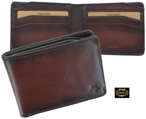 Visconti Montpellier Collection Vespa Leather Wallet RFID - Tap and Go MT90