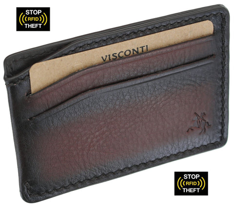 Visconti Montpellier Collection Luc Leather Card Holder RFID Blocking MT86
