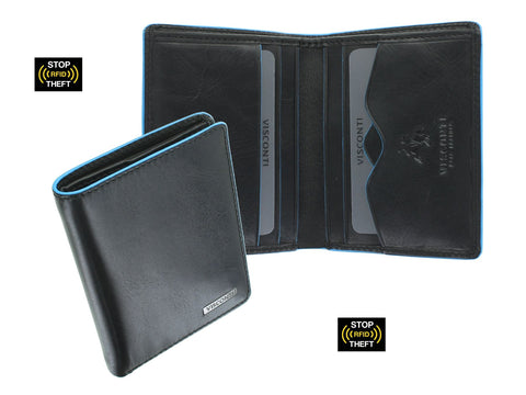 Visconti Alps Collection SMITH Compact Leather Wallet With RFID Protection ALP84