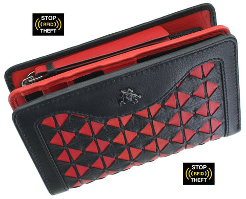 Visconti Bora Bora Collection Cecile Leather Purse with RFID Blocking BR75