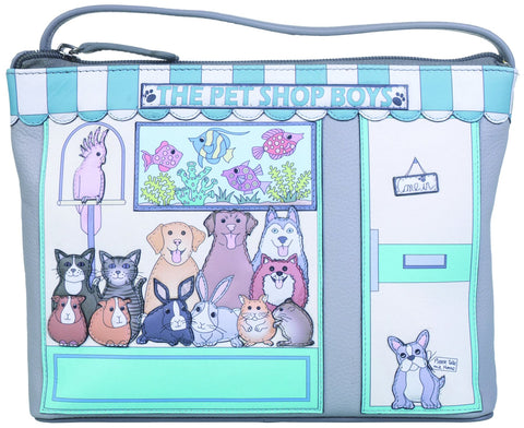 Mala Leather Pet Shop Pals Collection Small Leather Shoulder Bag 7336_89