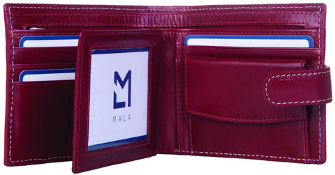 Mala Leather Edgbaston Collection Leather Bi-Fold Wallet RFID Blocking 1039_88