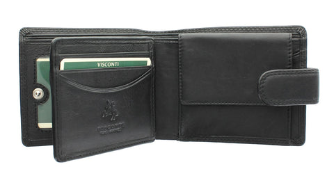 Visconti Heritage Collection KNIGHTSBRIDGE Leather Wallet With Tab Closure RFID blocking HT10