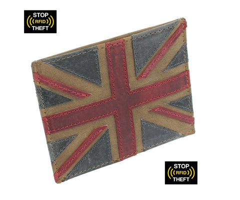 Mala Leather Union Jack Collection Slim Leather Card Holder RFID Blocking 637_29
